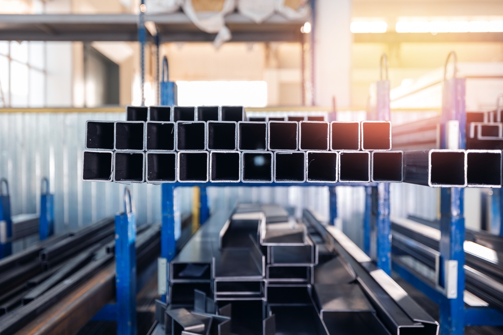 warehouse with metal assets